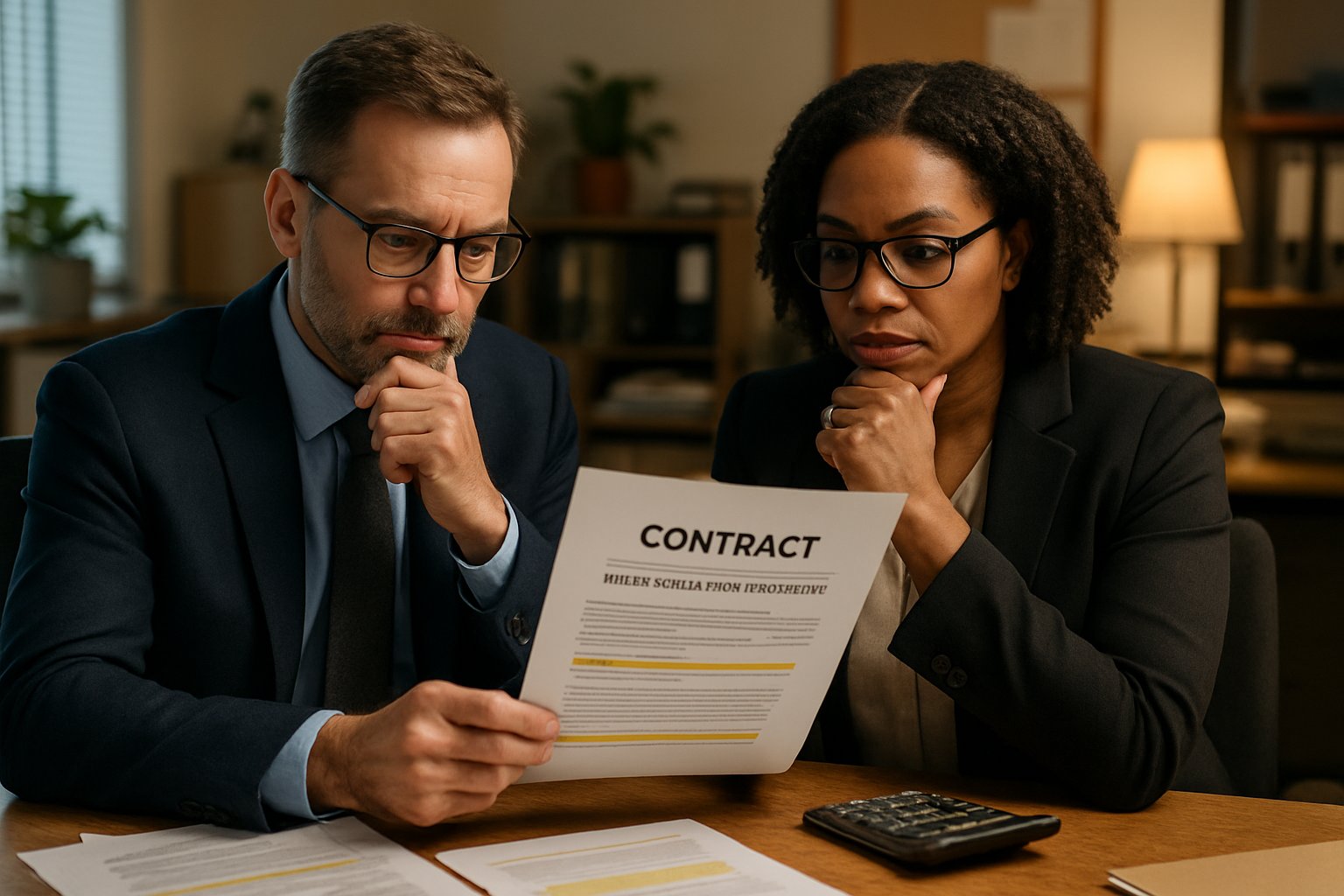 Stakeholders discussing remote proctoring software contract and hidden financial implications.