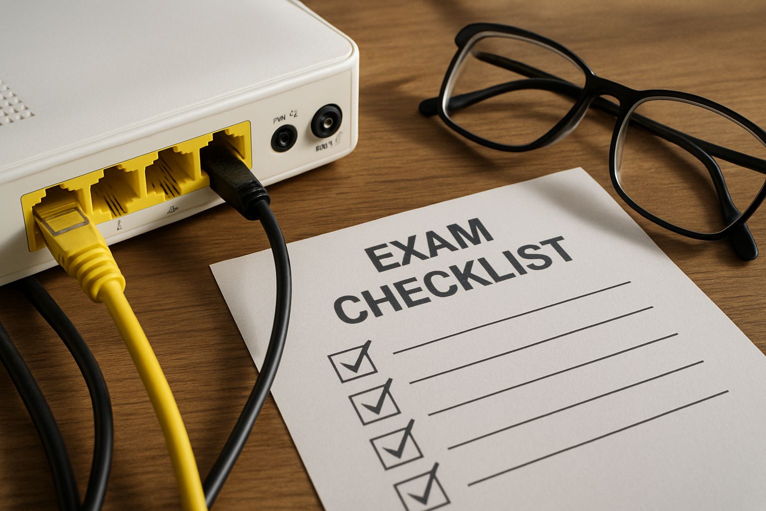 Reliable internet equipment for proctor for test setup