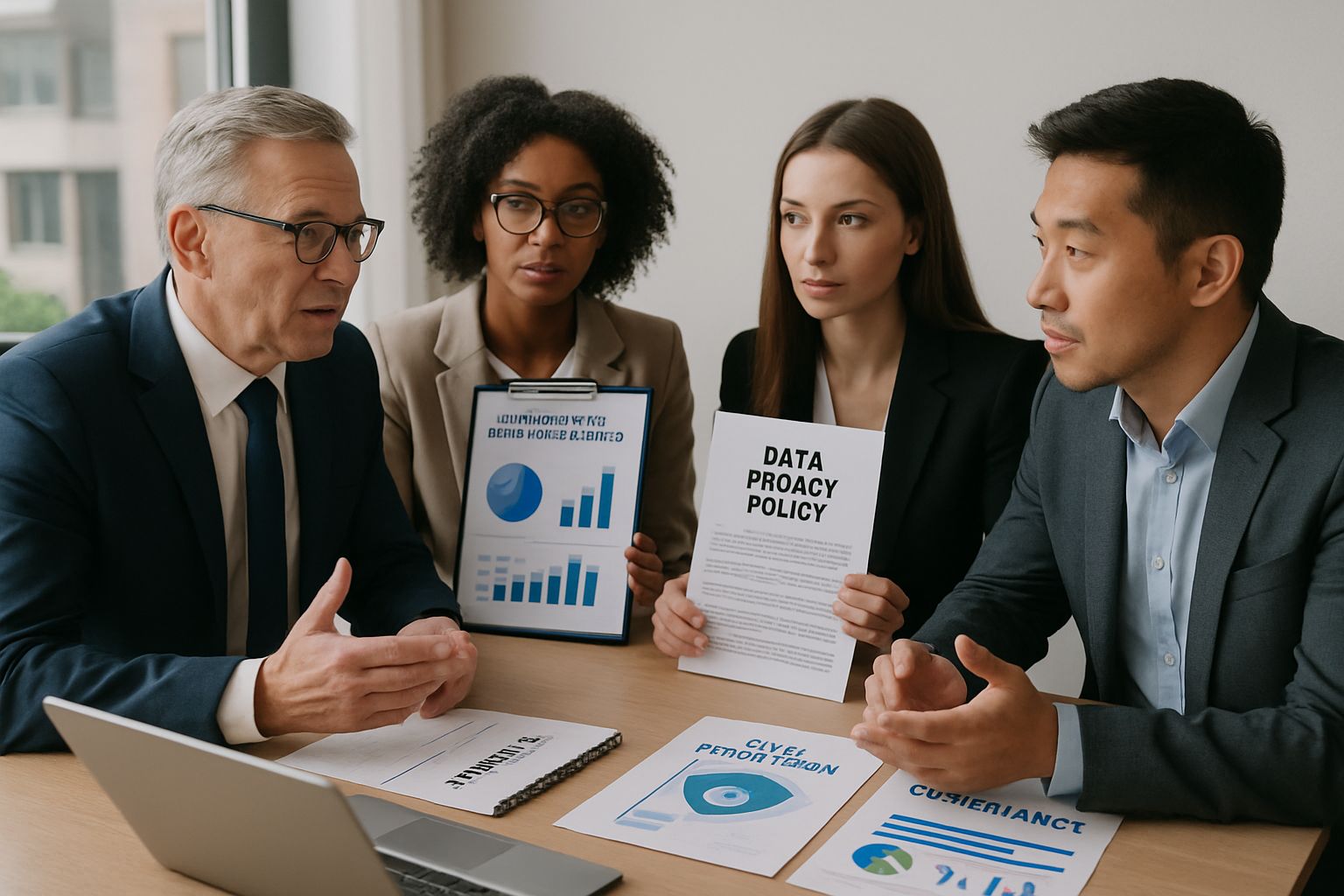 Professionals review data privacy for ai based remote proctoring system.