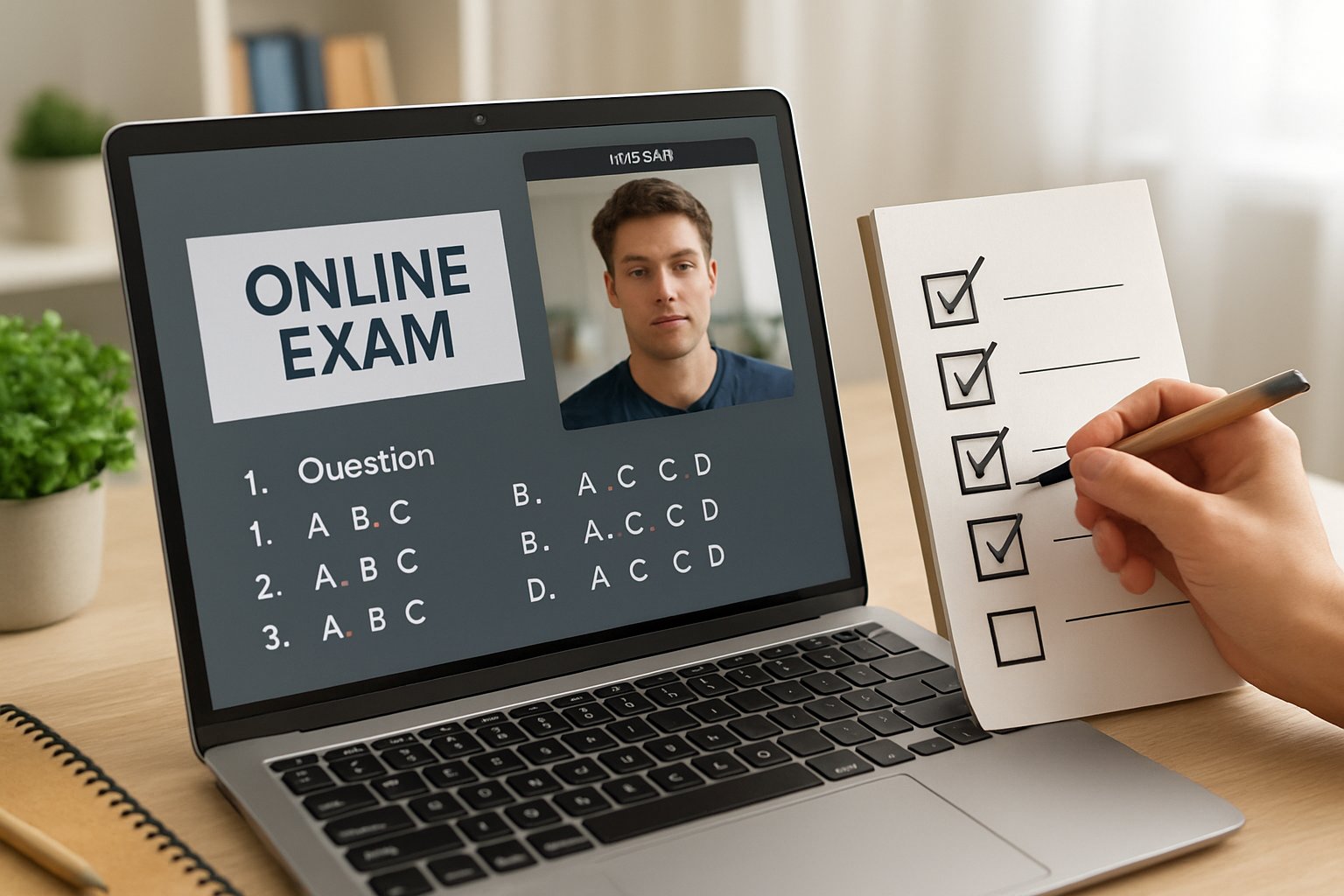 Checklist for deploying ai based remote proctoring next to exam computer.